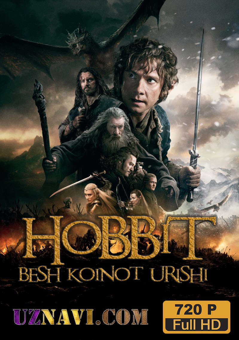 Hobbit-3: besh koinotning urushi (o'zbek tilida)HD